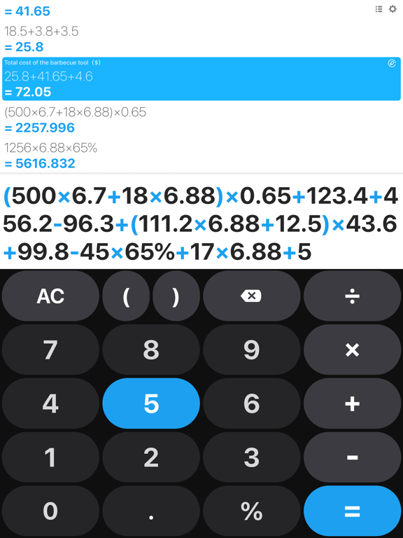 Screenshot #2 for Calculator - Simple & powerful