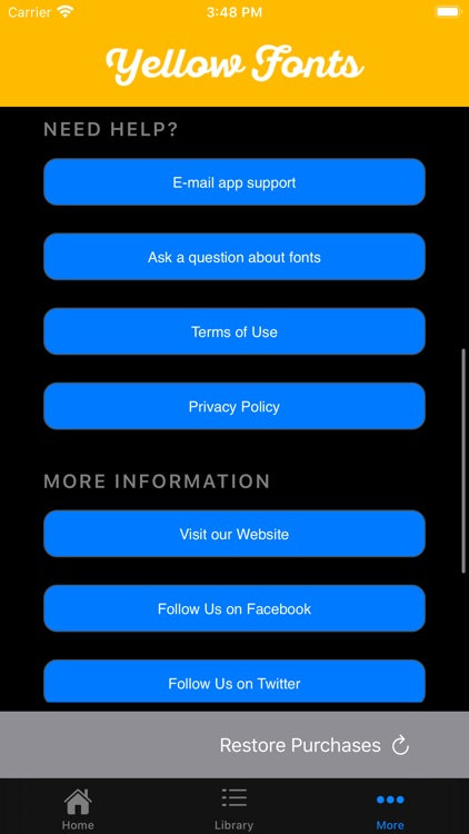 Yellow Fonts screenshot-7