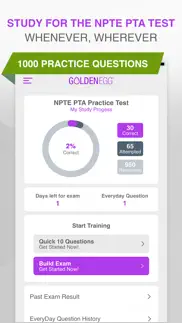 npte pta practice test iphone screenshot 1