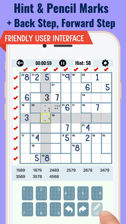 Killer Sudoku Puzzle Games screenshot-3