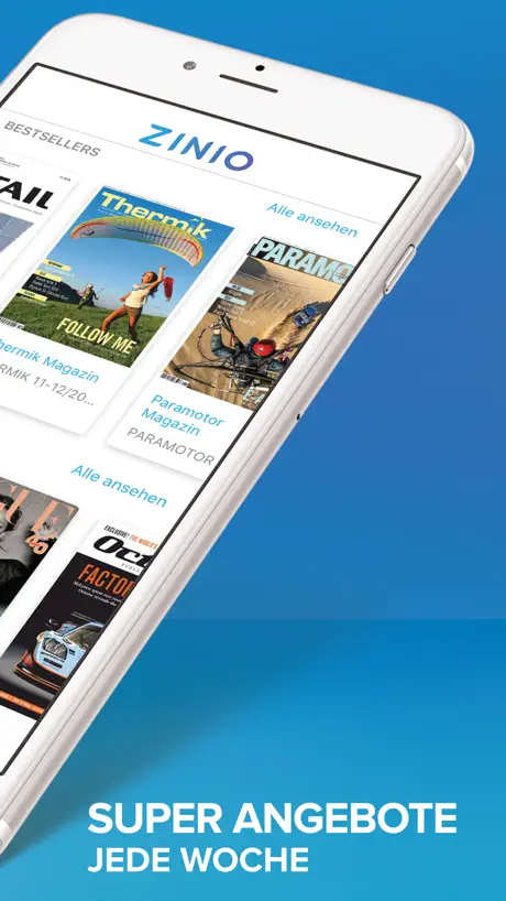 ZINIO - Der Zeitschriftenkiosk