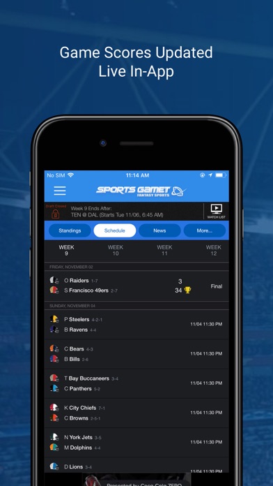 Screenshot #3 pour Sports Gamet Fantasy Football