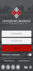 Lewisburg Banking Company screenshot #1 for iPhone