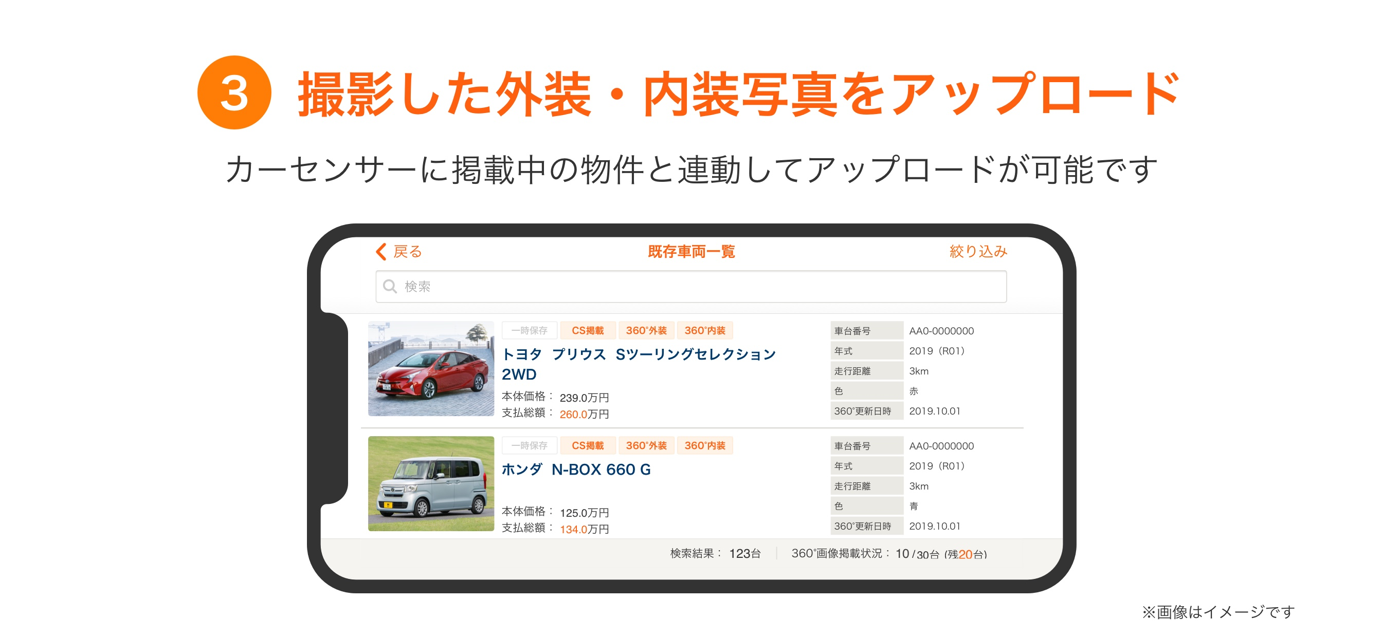 カーセンサー360°カメラ