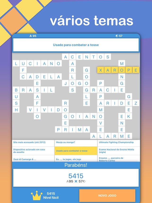 iCruzadinha Palavras Cruzadas na App Store