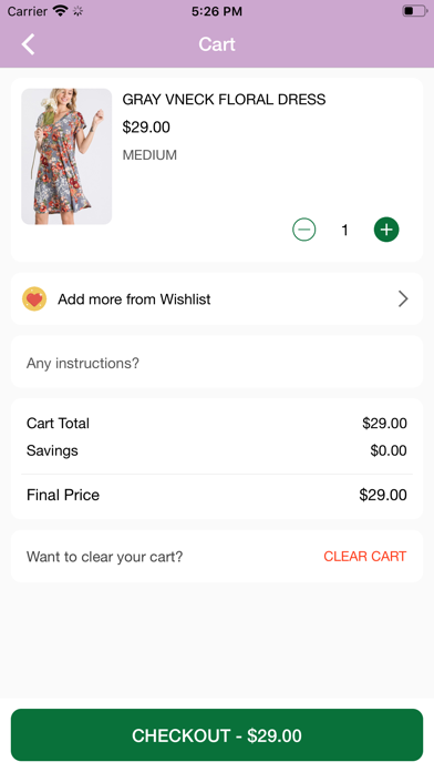 The Green Bag Boutique Screenshot