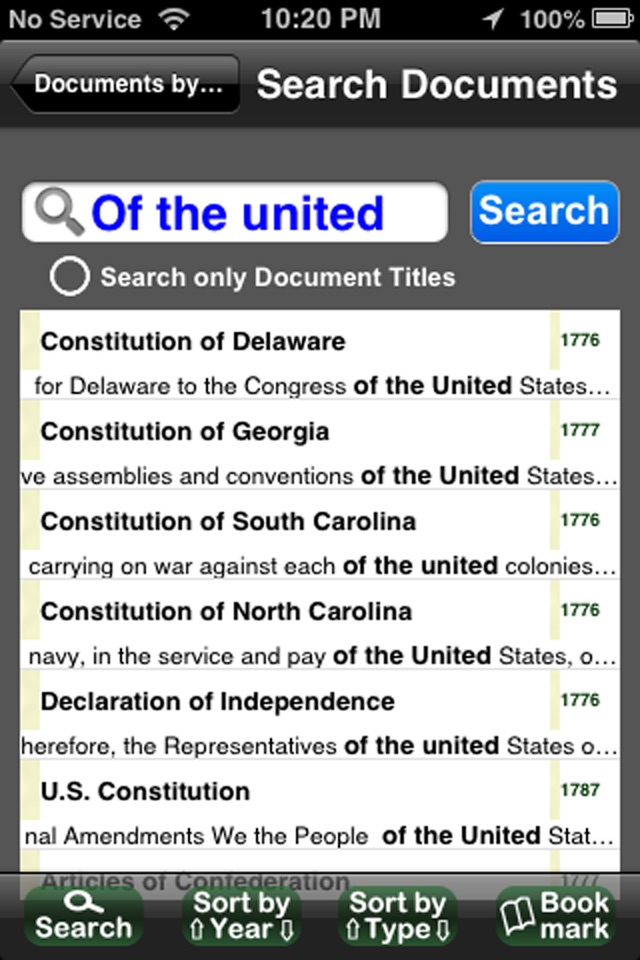 US Historical Documents screenshot 3