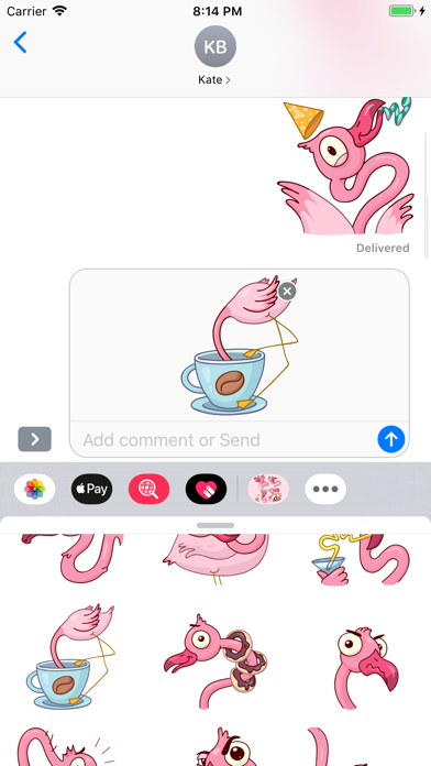 Flamingo Stickers screenshot 4
