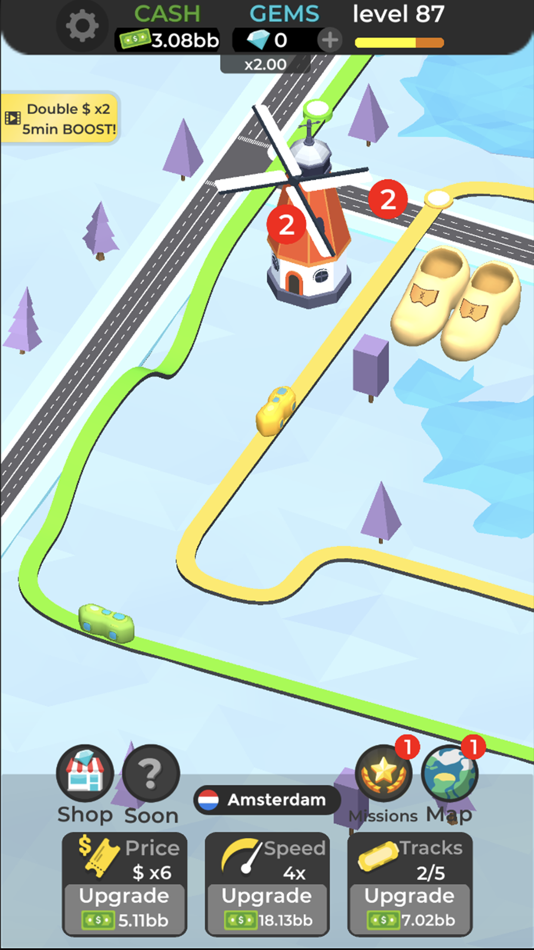#4. Subway Idle 3D (iOS) Podle: R.G.B. FreezeNova
