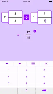 fraction help calculator iphone screenshot 1