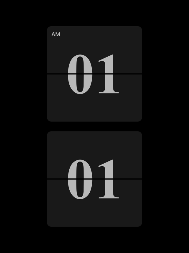 ‎OneClock - A Simple Flip Clock Screenshot