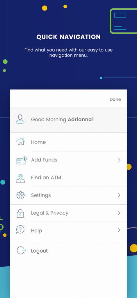 Paysign® - The tool features a user-friendly side menu for quick access to various functions, including help resources and account settings.