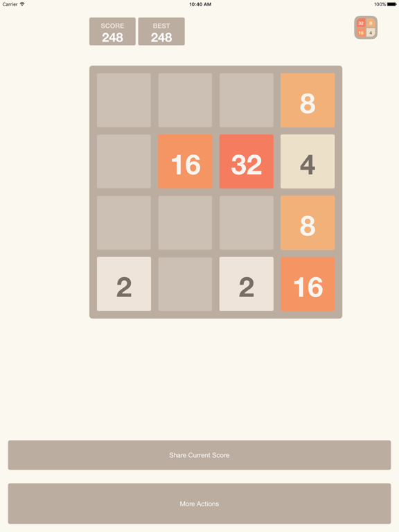 Screenshot #4 pour 2048 - The official game