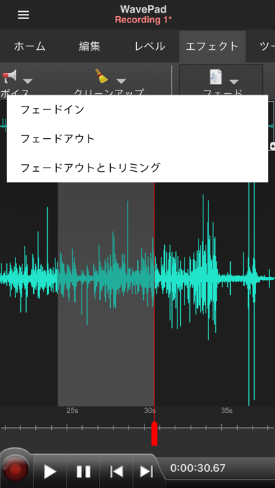 WavePad音声編集ソフト screenshot1