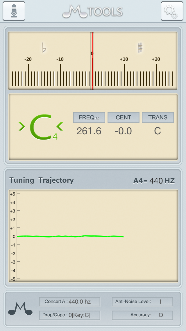 Screenshot #3 pour Elegantune Pro Chromatic Tuner