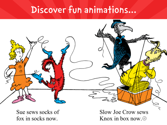 Screenshot #2 for Fox in Socks by Dr. Seuss