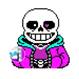 1 Undertale Sans Pixel number by Thuy Tran