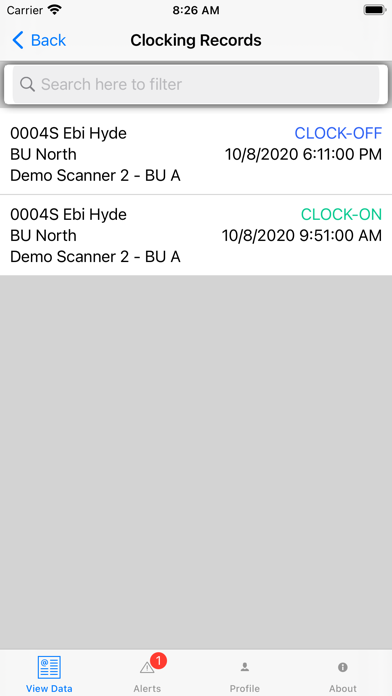 EWS Mobile Screenshot