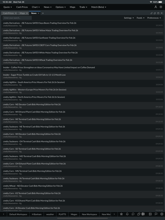 cmdtyView iPad screenshot 5 - Finance app