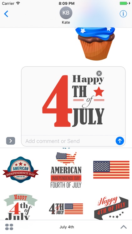 American & USA Stickers Emojis