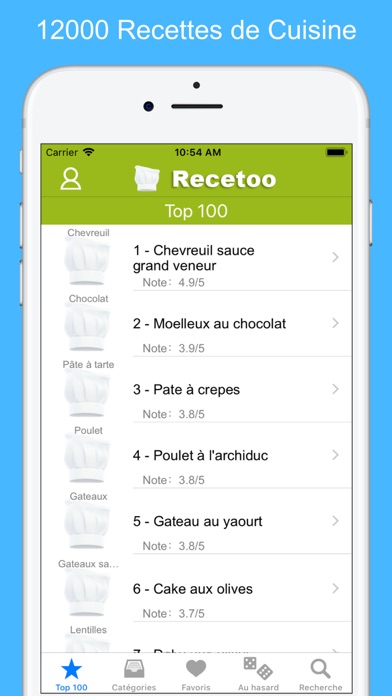 Screenshot #1 pour Recettes de cuisine (12000)