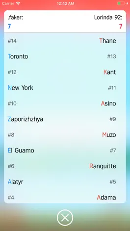 Game screenshot City Names Lite hack