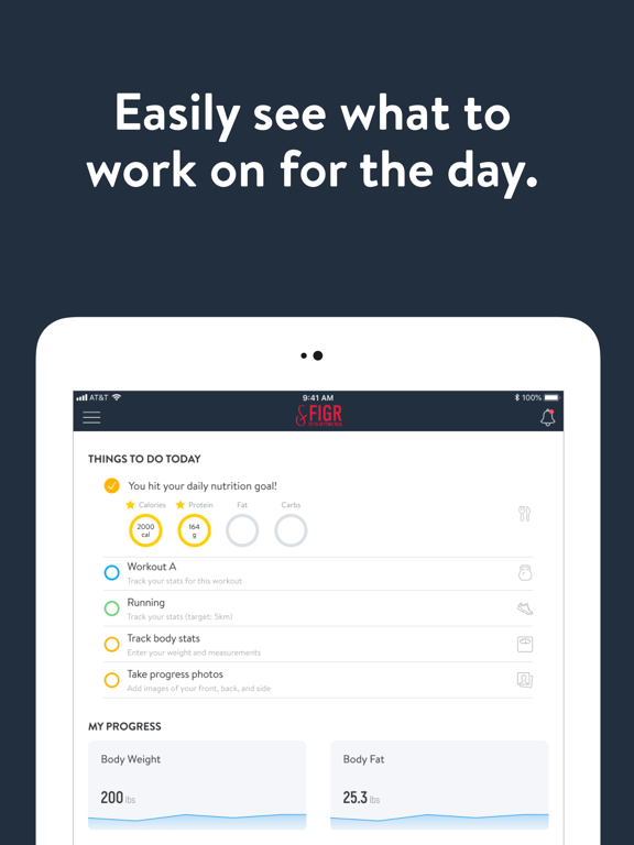 FIGR Training iPad screenshot 1 - Health & Fitness app