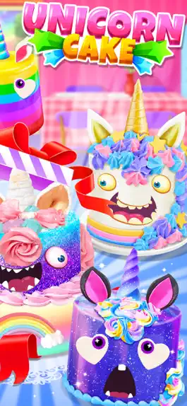 Game screenshot Unicorn Cake - Rainbow Dessert mod apk