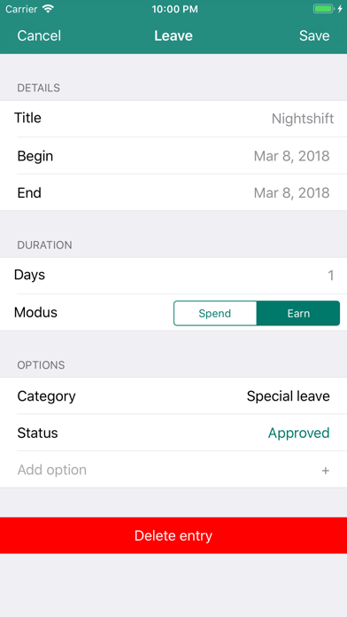 Leave Days screenshot 4