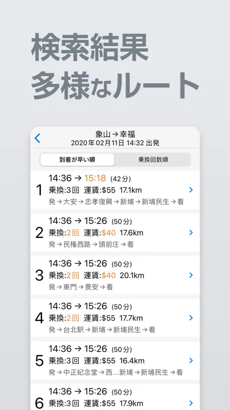 乗換案内 台北 screenshot 5 of 6