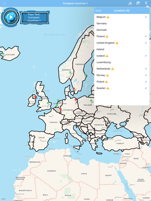 Screenshot #6 pour Topo Test Europe, topography