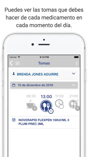 Captura de pantalla de Mi Tratamiento en iPhone 3