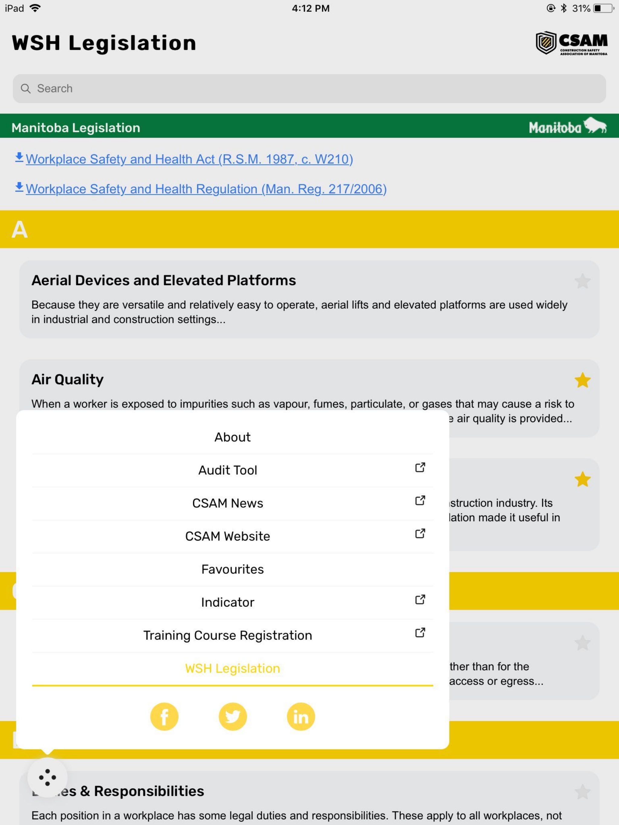 The CSAM App
