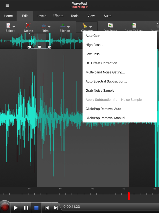 ‎WavePad Music and Audio Editor Screenshot