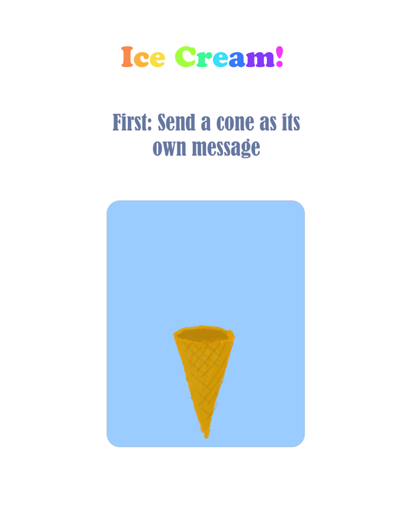 Screenshot #6 pour Ice Cream Cone Stickers!