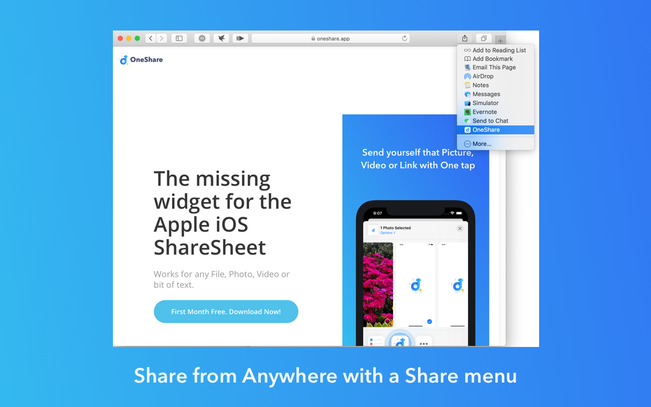 OneShare - Files, Text, Pics screenshot 5