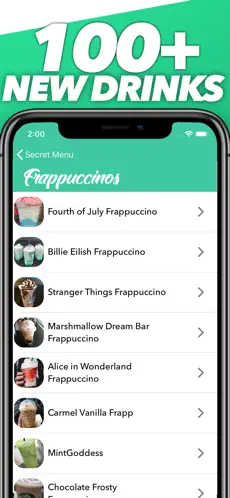 Screenshot 3 Menú secreto para Starbucks iphone