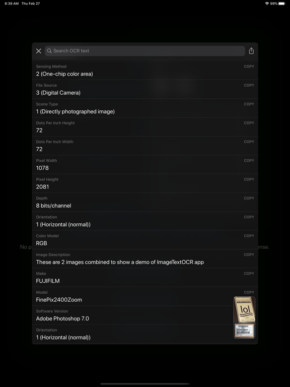 Image Text OCR Photo Scanner iPad screenshot 6 - Utilities app
