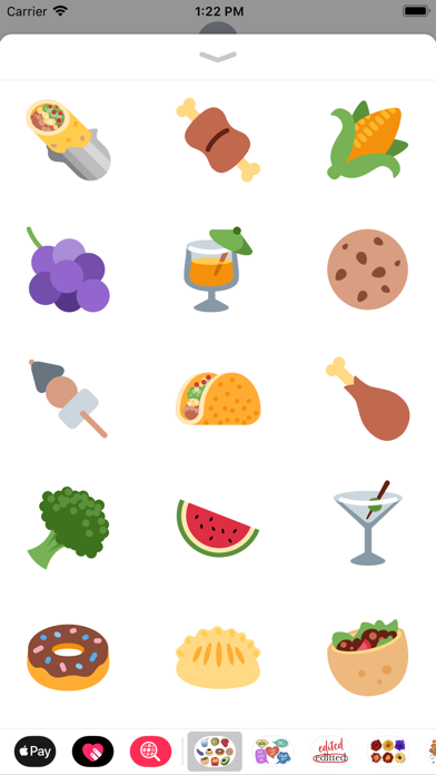 Screenshot #3 pour 100 Food Stickers