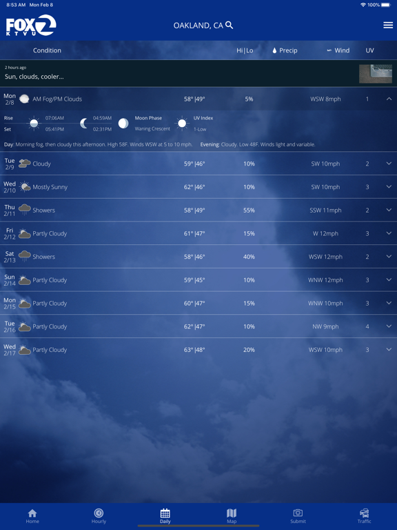 Screenshot #5 pour KTVU FOX 2 SF: Weather