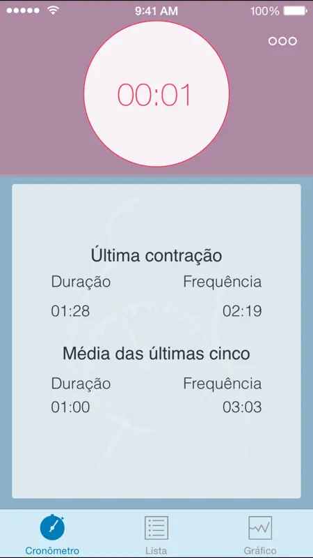 Cronômetro de Contrações screenshot 1 of 5