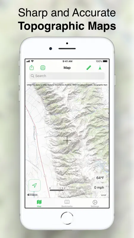Topo Maps screenshot 1 of 4