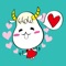 This is a cute cartoon life chat sticker