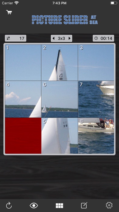 Picture Tile Slider At Sea Screenshot