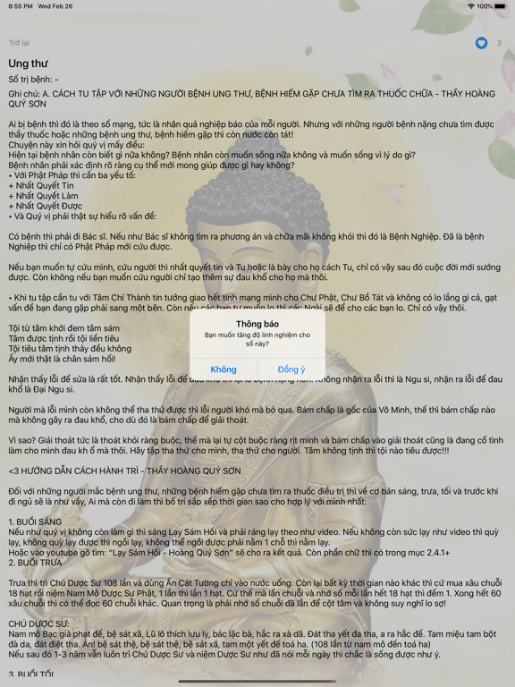 Chữa Bệnh Theo Chu Dịch iPad screenshot 8 - Productivity app