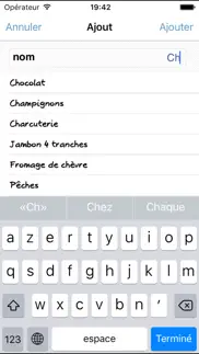 liste de courses courzeo lite iPhone Captures Décran 4