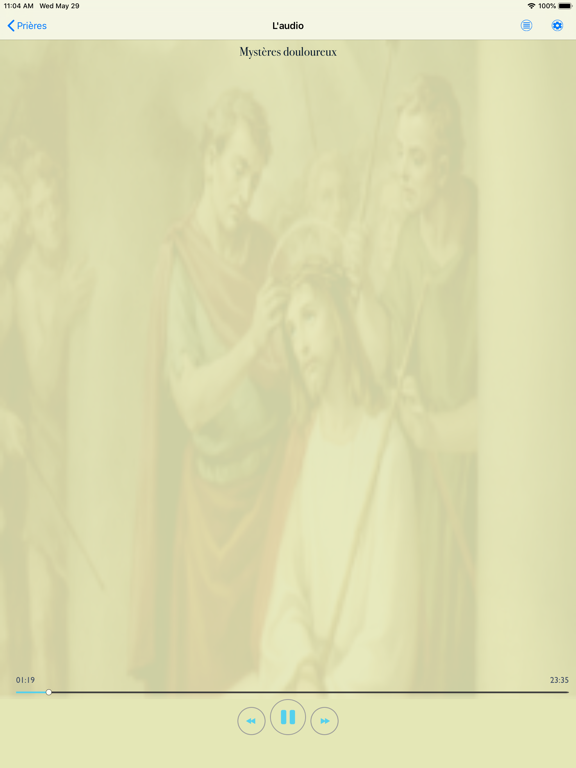 Rosaire Audio Français Offline iPad screenshot 6 - Lifestyle app