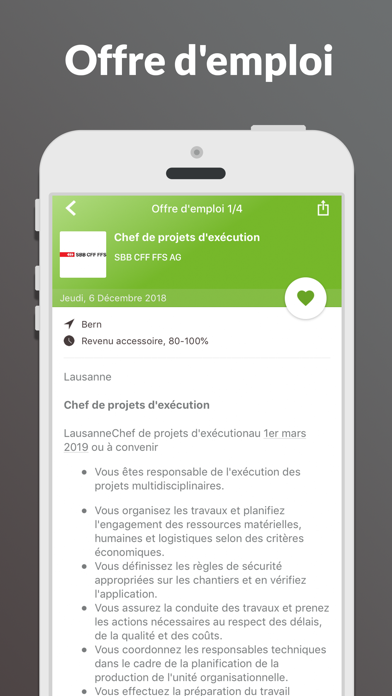 jobup.ch – Emplois en Romandie Screenshot