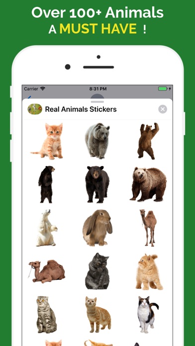 Real Animals Emoji Stickers screenshot 2