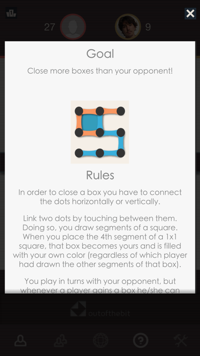 Dots and Boxes - Classic Games Screenshot
